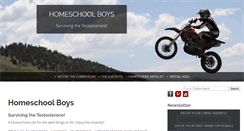 Desktop Screenshot of homeschoolboys.com